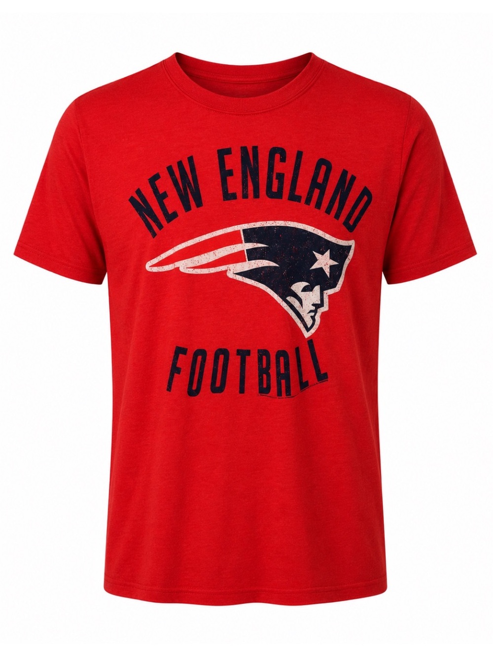NWOT NFL Team Apparel Red Short Sleeve New England Patriots Tee Mens L